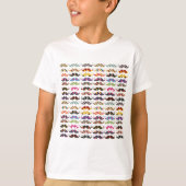 Mustache patroon is schattig t-shirt (Voorkant)