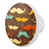 Mustache patroon keramische knop (Rechts)