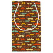 Mustache patroon klein cadeauzakje (Achterkant)