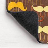 Mustache patroon muismat (Hoek)