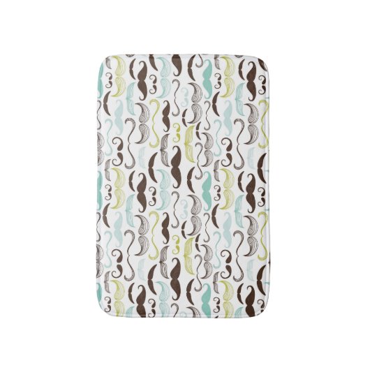 Mustache patroon, retro-stijl 2 badmat (Voorkant Verticaal)