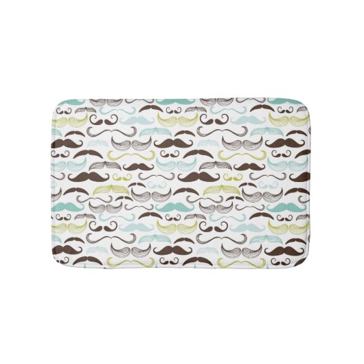 Mustache patroon, retro-stijl 2 badmat (Voorkant)