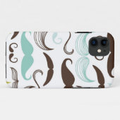 Mustache patroon, retro-stijl 2 Case-Mate iPhone case (Achterkant (horizontaal))