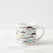 Mustache patroon, retro-stijl 2 espresso kop (Rechts)