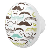 Mustache patroon, retro-stijl 2 keramische knop (Rechts)