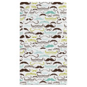 Mustache patroon, retro-stijl 2 klein cadeauzakje (Achterkant)