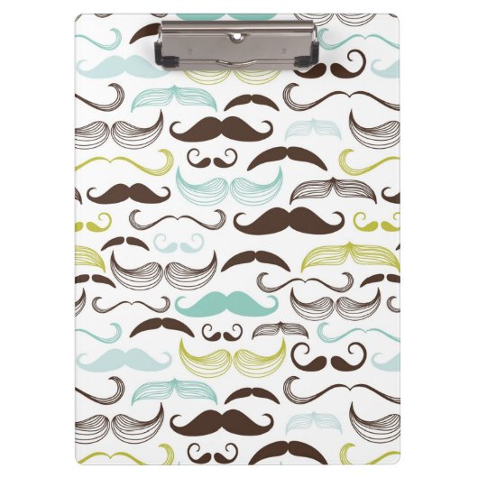 Mustache patroon, retro-stijl 2 klembord (Voorkant)