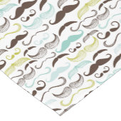 Mustache patroon, retro-stijl 2 korte tafelloper (Hoek)