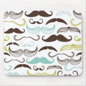 Mustache patroon, retro-stijl 2 muismat (Voorkant)