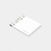 Mustache patroon, retro-stijl 2 post-it® notes (Schuin)