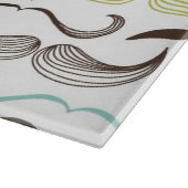 Mustache patroon, retro-stijl 2 snijplank (Hoek)