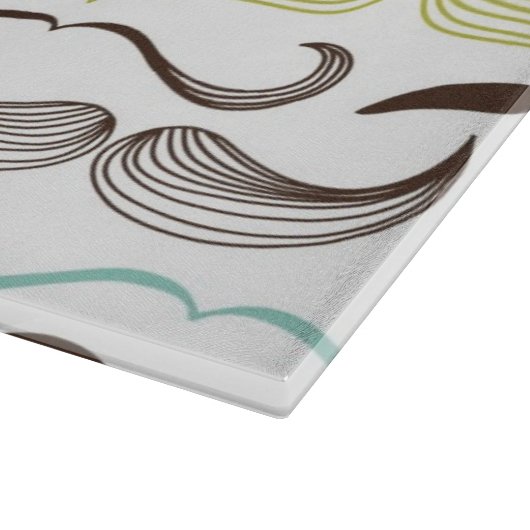 Mustache patroon, retro-stijl 2 snijplank (Hoek)