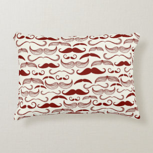 Mustache patroon, retro-stijl 3 accent kussen