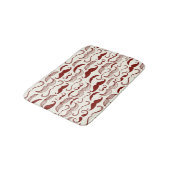 Mustache patroon, retro-stijl 3 badmat (Gekanteld)