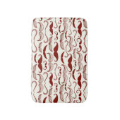Mustache patroon, retro-stijl 3 badmat (Voorkant Verticaal)