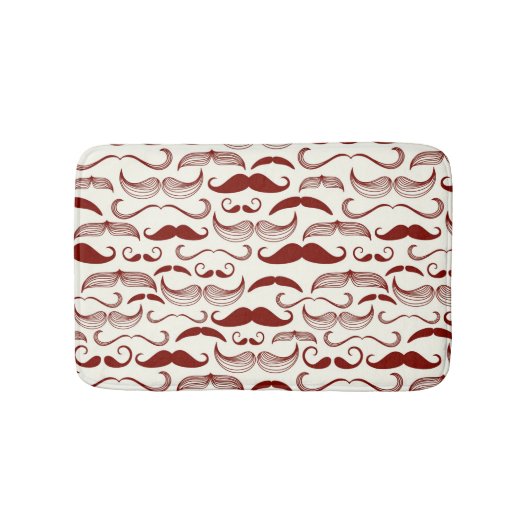 Mustache patroon, retro-stijl 3 badmat (Voorkant)