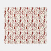 Mustache patroon, retro-stijl 3 fleece deken (Voorkant (Horizontaal))