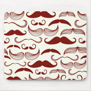 Mustache patroon, retro-stijl 3 muismat