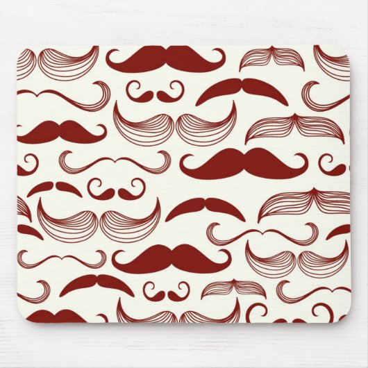 Mustache patroon, retro-stijl 3 muismat (Voorkant)