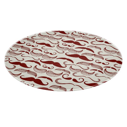 Mustache patroon, retro-stijl 3 snijplank (Hoek)
