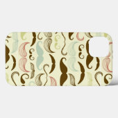 Mustache patroon, retro-stijl 4 Case-Mate iPhone case (Achterkant (horizontaal))