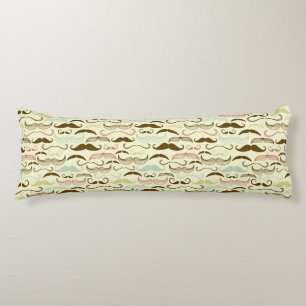 Mustache patroon, retro-stijl 4 lichaamskussen