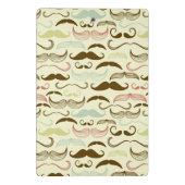 Mustache patroon, retro-stijl 4 mini klembord (Achterkant)
