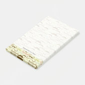 Mustache patroon, retro-stijl 4 post-it® notes (Schuin)