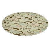 Mustache patroon, retro-stijl 4 snijplank (Hoek)