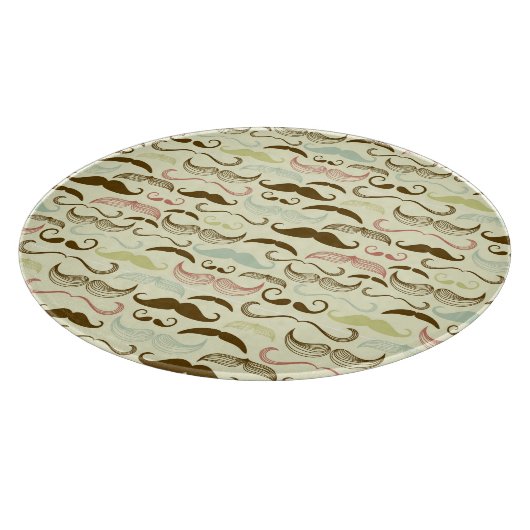 Mustache patroon, retro-stijl 4 snijplank (Hoek)