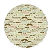 Mustache patroon, retro-stijl 4 snijplank (Voorkant)