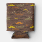 Mustache patroon, retro-stijl 5 blikjeskoeler (Voorkant)