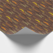 Mustache patroon, retro-stijl 5 cadeaupapier (Hoek)