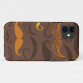 Mustache patroon, retro stijl 5 Case-Mate iPhone case (Achterkant (horizontaal))