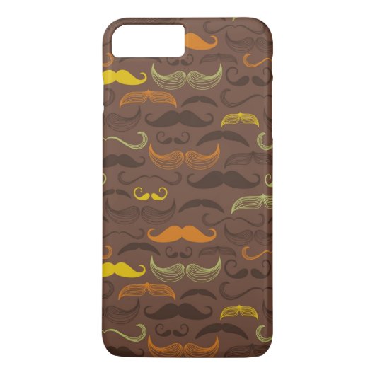 Mustache patroon, retro stijl 5 Case-Mate iPhone case (Achterkant)