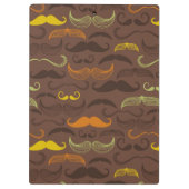 Mustache patroon, retro stijl 5 klembord (Achterkant)