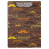 Mustache patroon, retro stijl 5 klembord (Voorkant)
