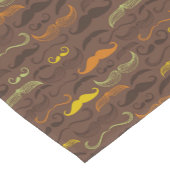 Mustache patroon, retro stijl 5 korte tafelloper (Hoek)