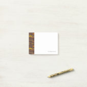 Mustache patroon, retro stijl 5 post-it® notes (Op bureau)