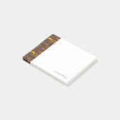 Mustache patroon, retro stijl 5 post-it® notes (Schuin)