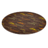 Mustache patroon, retro stijl 5 snijplank (Hoek)