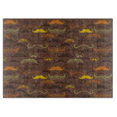 Mustache patroon, retro stijl 5 snijplank (Voorkant)