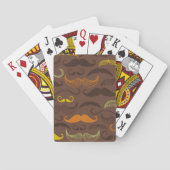 Mustache patroon, retro stijl 5 speelkaarten (Achterkant)