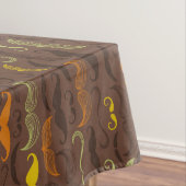 Mustache patroon, retro stijl 5 tafelkleed (Voorbeeld)