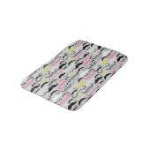 Mustache patroon, retro-stijl badmat (Gekanteld)