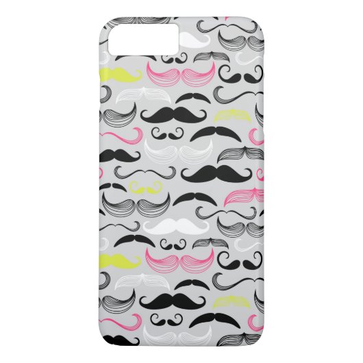 Mustache patroon, retro-stijl Case-Mate iPhone case (Achterkant)