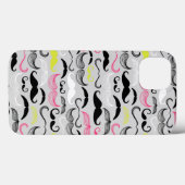 Mustache patroon, retro-stijl Case-Mate iPhone case (Achterkant (horizontaal))