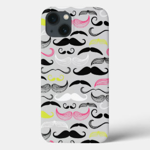 Mustache patroon, retro-stijl Case-Mate iPhone case