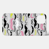 Mustache patroon, retro-stijl Case-Mate iPhone case (Achterkant (horizontaal))