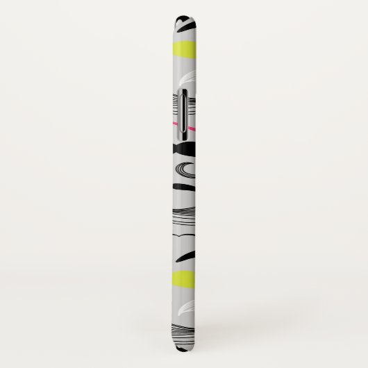 Mustache patroon, retro-stijl Case-Mate iPhone case (Achterkant / rechts)